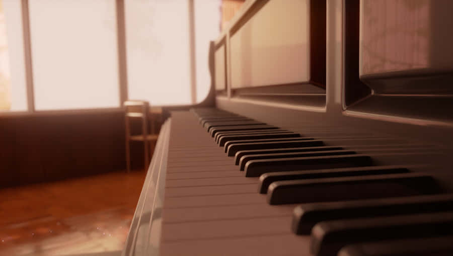 Your Liein April Piano Scene Wallpaper