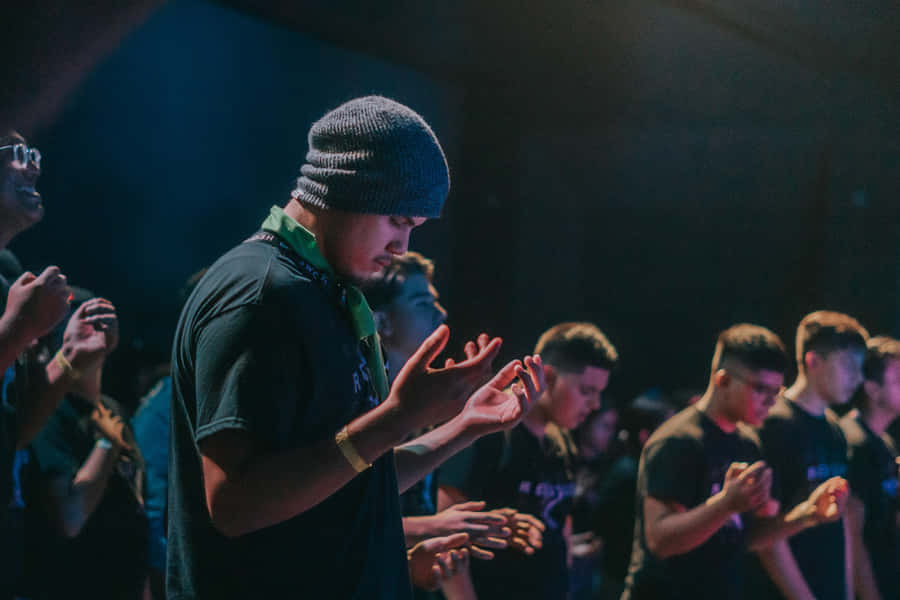 Youth Group Prayer Session Wallpaper