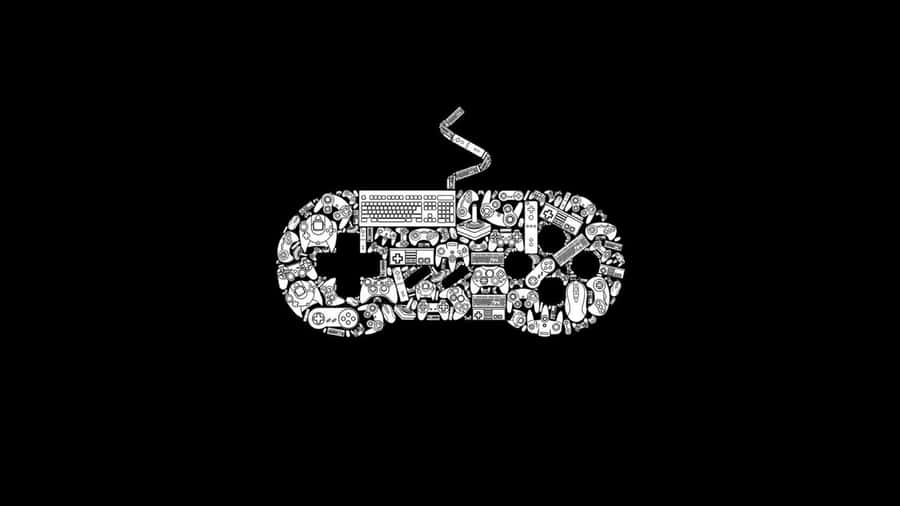 Youtube Gaming Black Controller Wallpaper