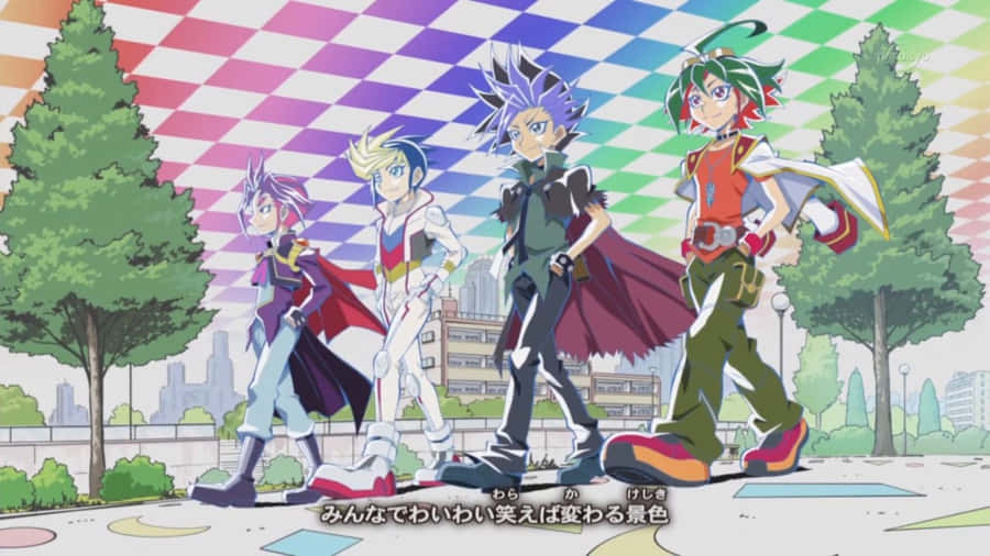 Yu-gi-oh! Yugo On His Duel Runner In Turbo Duel Wallpaper