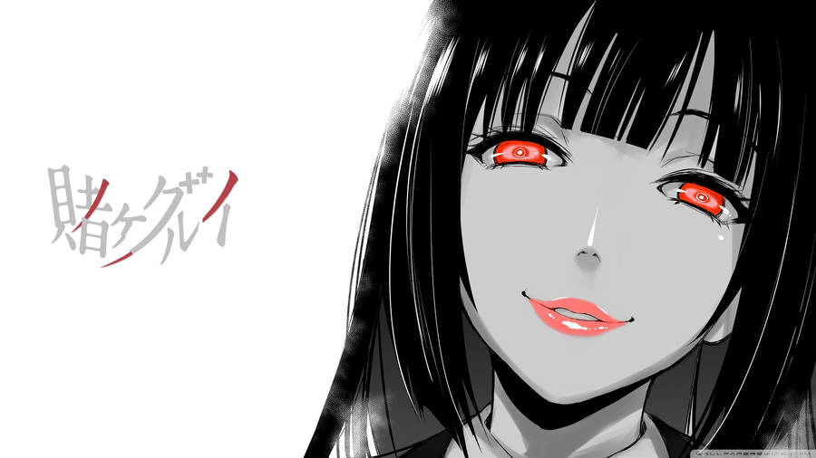 Yumeko Jabami Smiles Mischievously Wallpaper