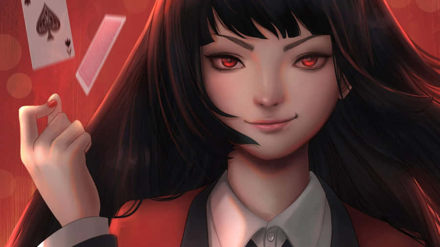 Yumeko Jabami - The Exciting Gamble Wallpaper