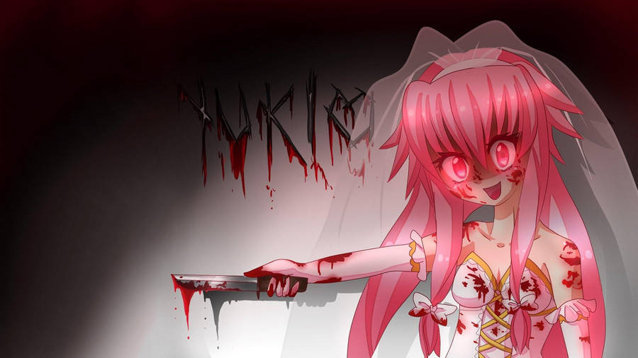Yuno Gasai Blood Yuki Wallpaper
