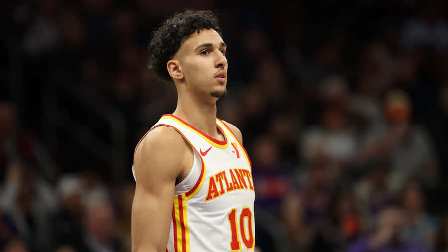 Zaccharie Risacher Basketball Profile Wallpaper