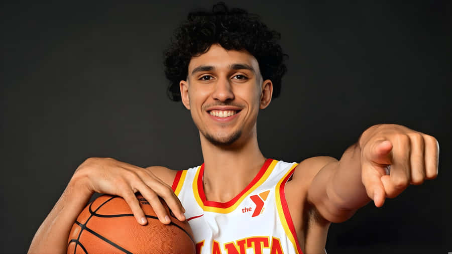 Zaccharie Risacher Basketball Profile Wallpaper