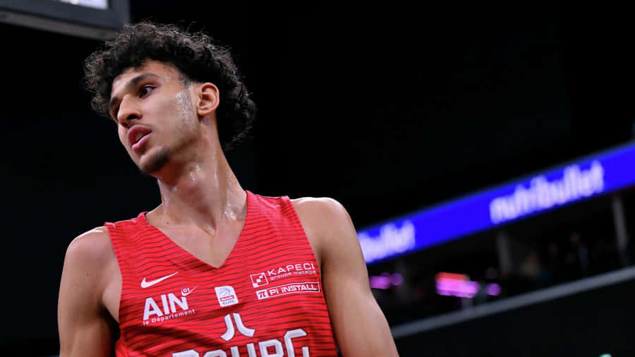 Zaccharie Risacher Basketball Profile Wallpaper