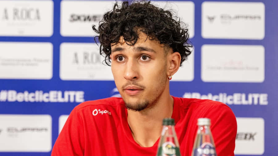 Zaccharie Risacher Press Conference Wallpaper