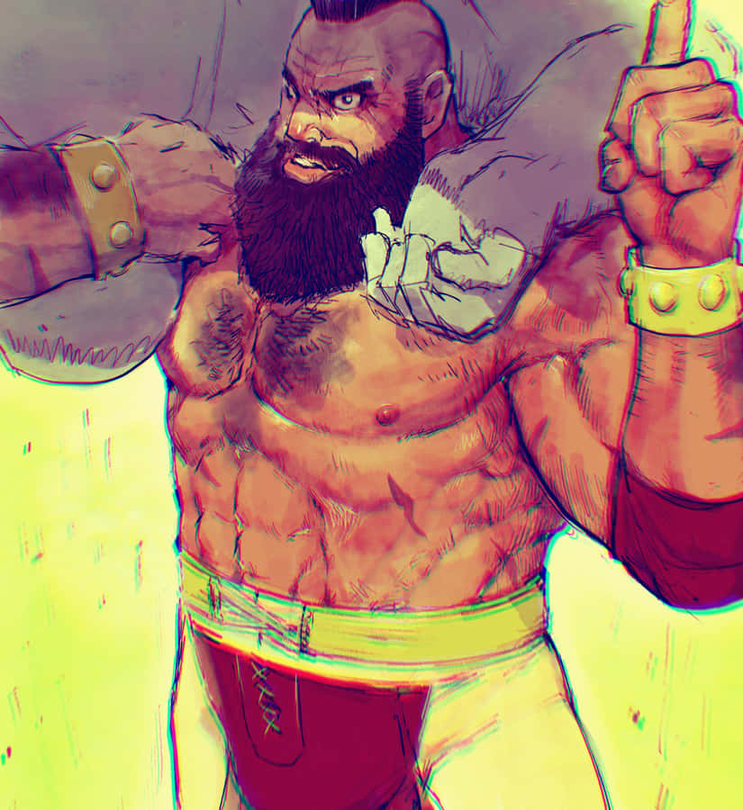 Zangief Power Move Street Fighter Art Wallpaper