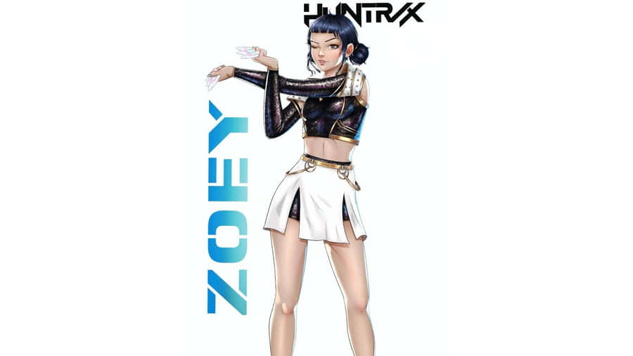 Zoey Kpop Demon Hunters Character Wallpaper