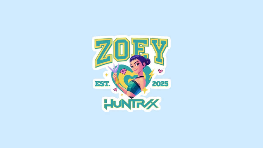 Zoey Kpop Demon Hunters Logo Wallpaper