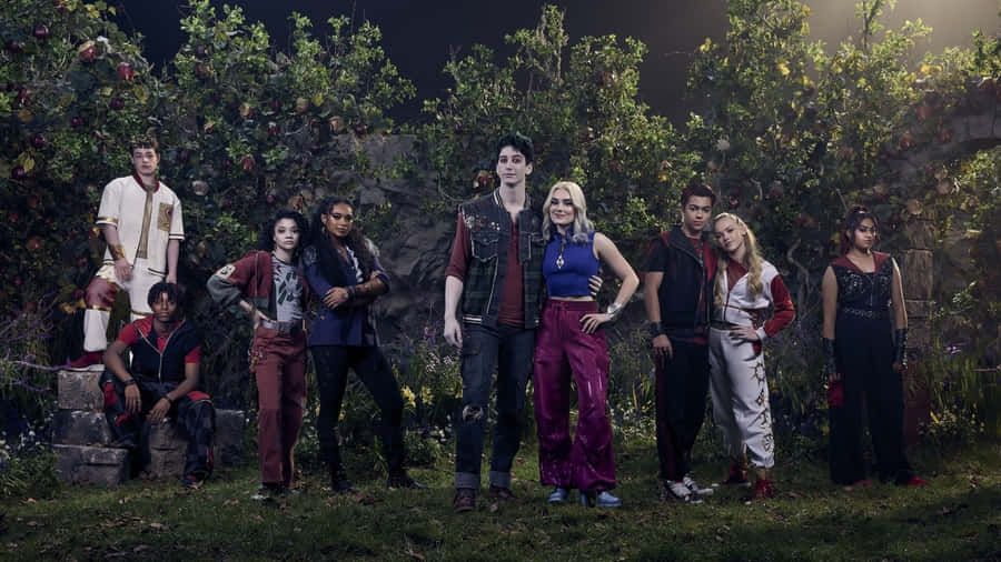 Zombies 4 Cast Group Shot Wallpaper