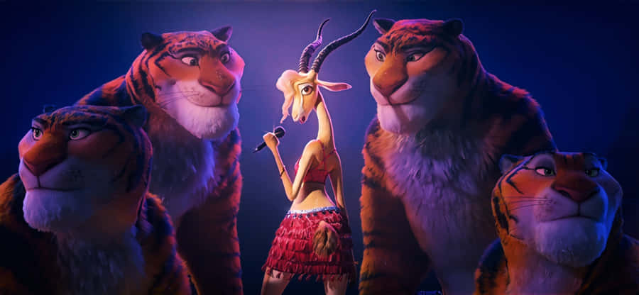 Zootopia Gazelle And Tiger Dancers Ultrawide 4k Wallpaper