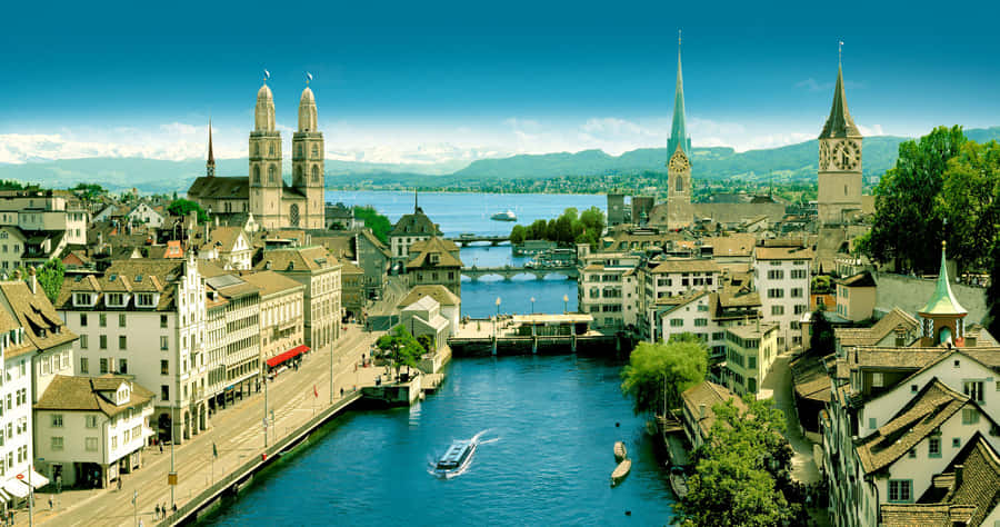 Zurich Panorama View Wallpaper