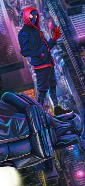 1080x2340 4k Spider-man: Into The Spider-verse Wallpaper