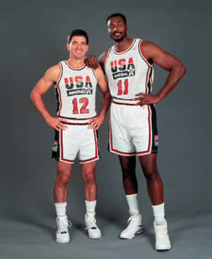 #12 John Stockton #11 Karl Malone Wallpaper