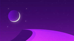 12k Purple Sky Illustration Wallpaper