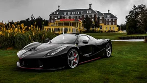 1366x768 Ferrari Hd Black Laferrari Aperta Wallpaper