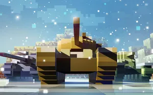 1440x900 Tanks Low Poly Art Wallpaper