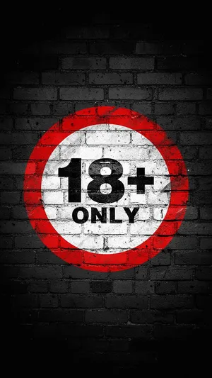 18 Plus Warning Sign Wallpaper