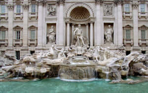 18th Century Trevi Fountain Wallpaper