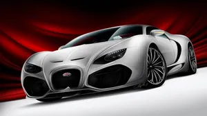 1920 X 1080 Car White Bugatti Chiron Wallpaper