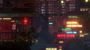 1920 X 1080 Night City The Last Night Wallpaper