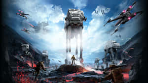 1920 X 1080 Star Wars Battlefront Cover Wallpaper