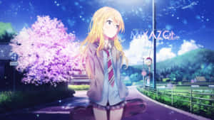 1920x1080 Anime Kaori Miyazono Wallpaper