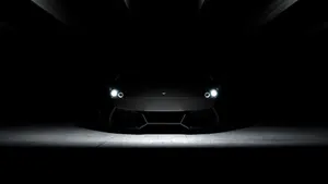 1920x1080 Black Lamborghini Aventador Hood Wallpaper