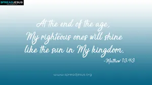 1920x1080 Hd Biblical Matthew 13:43 Wallpaper