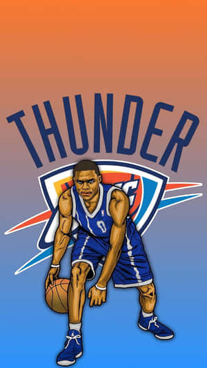 2 Nba Players Engage In An Intense Match On The Court. Wallpaper