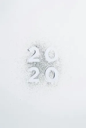 2020_ Glitter_ Numbers Wallpaper