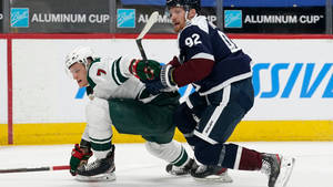 2021 Minnesota Wild Vs. Colorado Avalanche Gabriel Landeskog Wallpaper