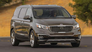 2022 Kia Sedona Stylish Minivan On Stunning Display. Wallpaper