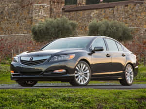 2023 Acura Rlx: High Definition Photo On The Road Wallpaper