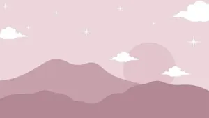 2048x1152 Aesthetic Pastel Brown Mountain Wallpaper