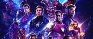 2560 X 1080 Marvel Avengers Endgame Poster Design Wallpaper