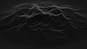 2560x1440 Black Sound Waves Aesthetic Wallpaper