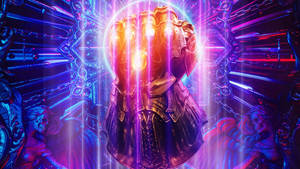 2560x1440 Marvel Infinity Gauntlet Purple Aesthetic Wallpaper