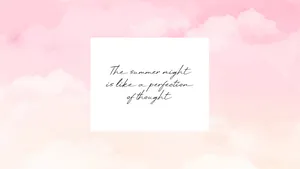 2560x1440 Summer Quote Pink Aesthetic Wallpaper