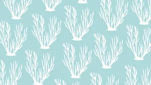 2560x1440 Summer Seaweed Pattern Wallpaper
