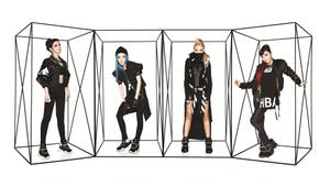 2ne1 K Pop Promo Photo Wallpaper