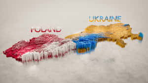 3 D Map Poland Ukraine Wallpaper