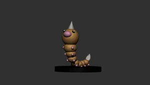 3 D Model Weedle Pokemon Wallpaper