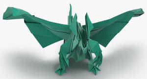 3 D Origami Dragon Artwork Wallpaper