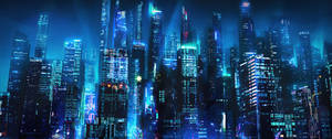 3440x1440 City Futuristic Wallpaper