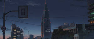 3440x1440 City Kimi No Nawa Anime Wallpaper