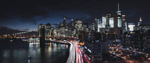 3440x1440 City Of Brooklyn Timelapse Wallpaper