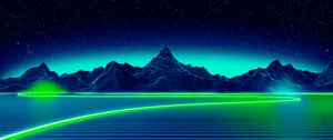 3440x1440 Minimalist Neon Green Field Wallpaper