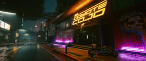 3440x1440 Neon Lights Signage City Street Wallpaper